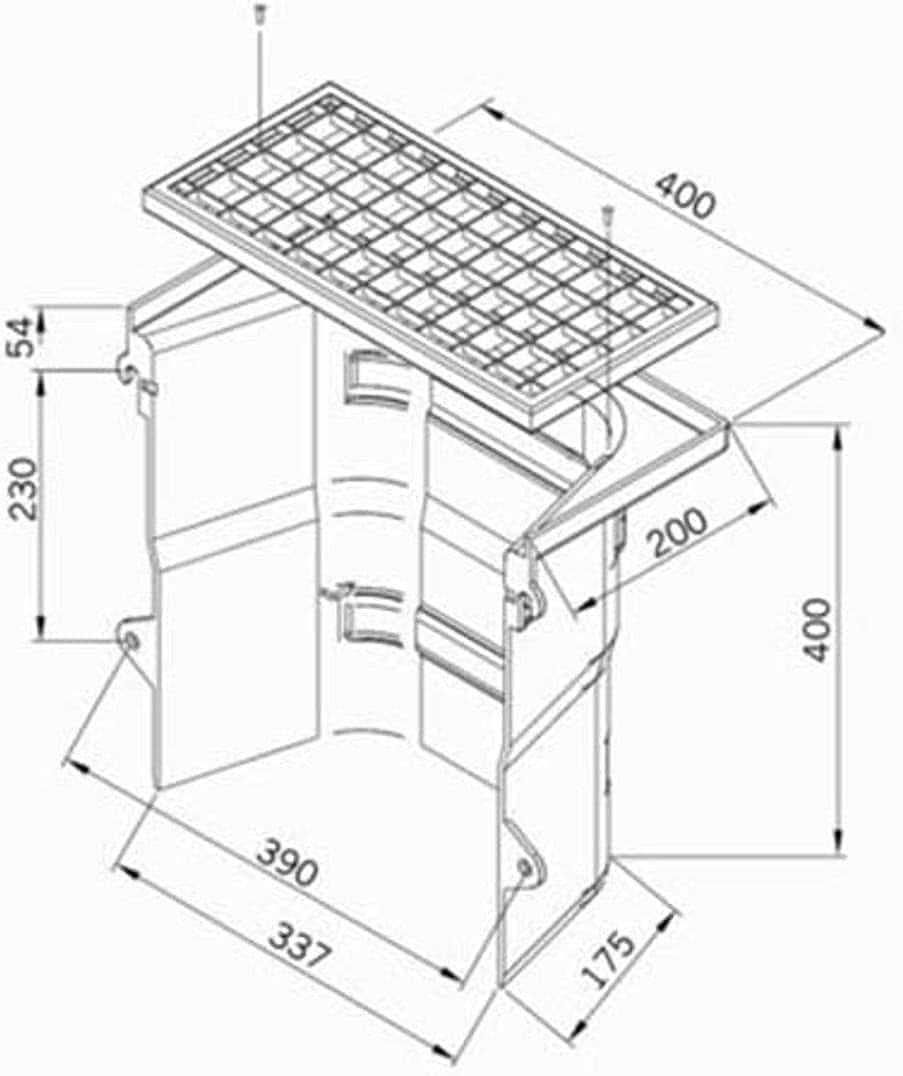 Måltegning af ACO ventilationsskakt