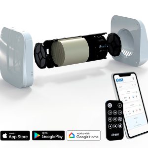 Højtydende VentiOne ventilationssystem med app-kontrol og smart teknologi.
